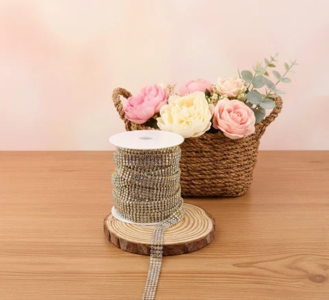 Цепі камні ss 12 4 ряда 3 мм (10 ярдів), золото АВ