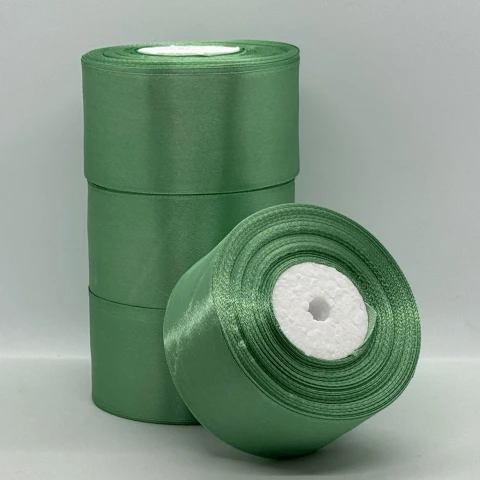 Атласна стрічка 5 см (33 м.), 167 лісний зелений