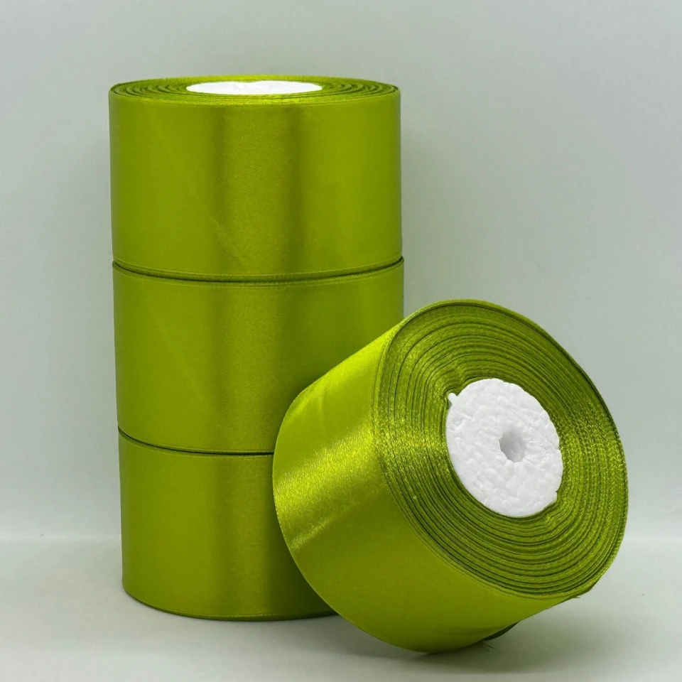 Атласна стрічка 5 см (33 м.), 184 олива