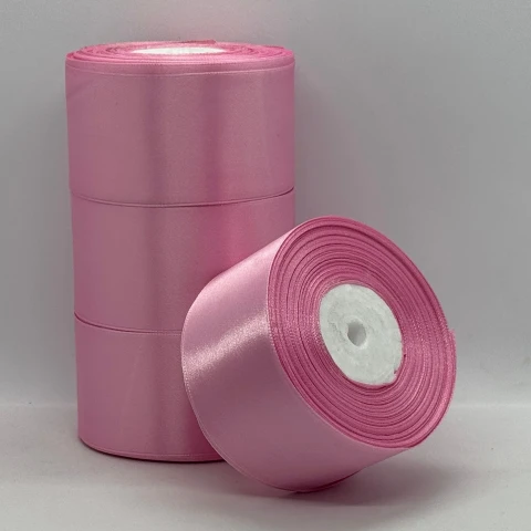 Атласна стрічка 5 см (33 м.), 94 рожева пудра