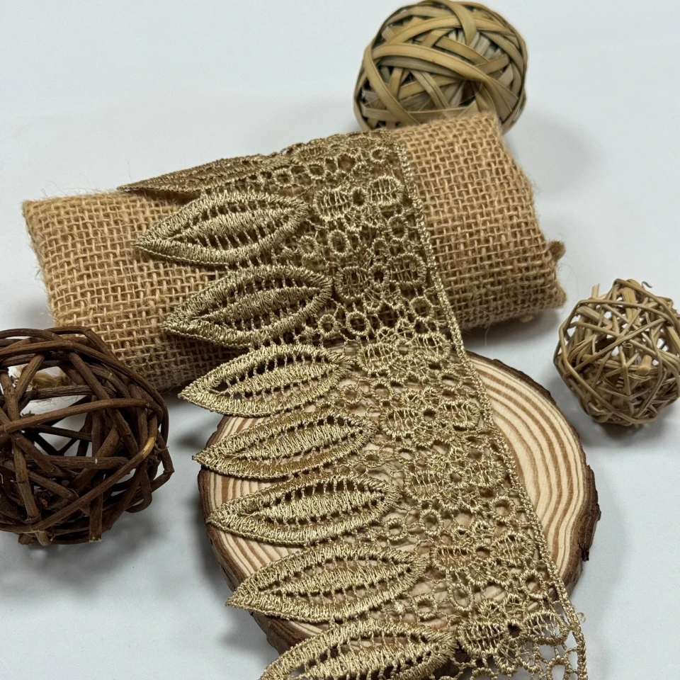 Мереживо поліестер "Тиша мережива"8,5см.(1 м.), коричневий