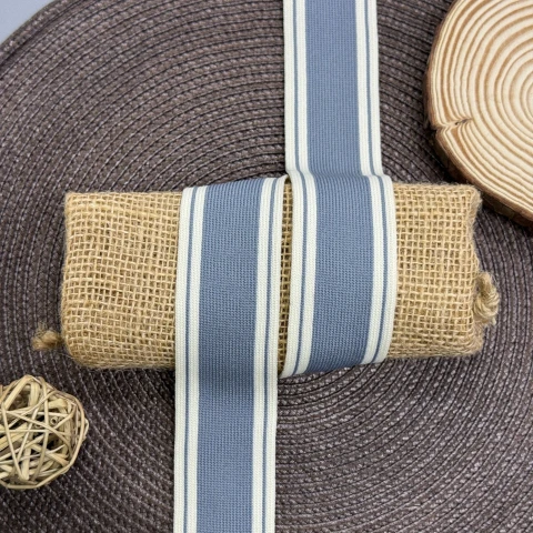 Трикотажний лампас Стиль 4 см (1 м), C:5 світло сірий