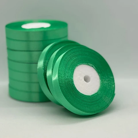 Атласна стрічка 1.2 см (33 м.), 116 пастельно-зелений