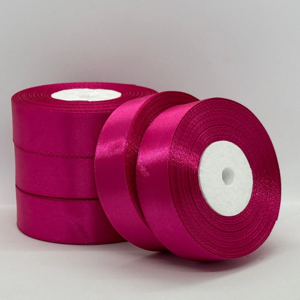 Атласна стрічка 2.5 см (33 м.), 27 малина