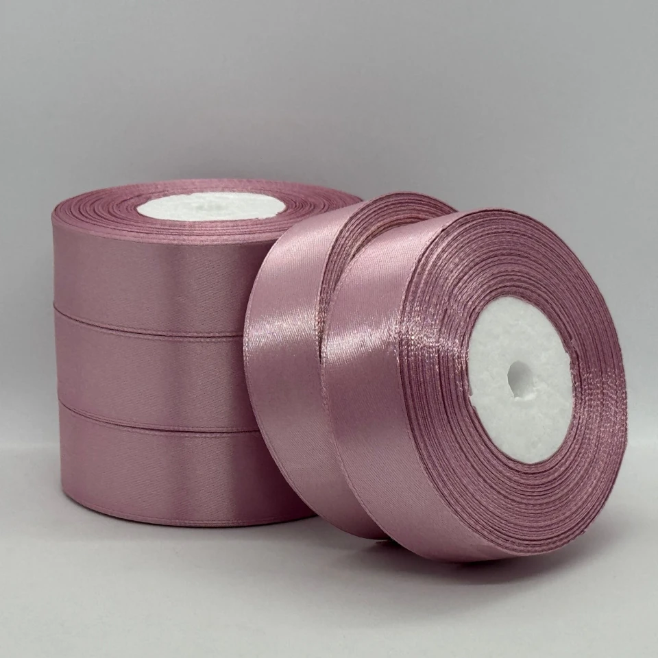 Атласна стрічка 2.5 см (33 м.), 169 рожеве золото