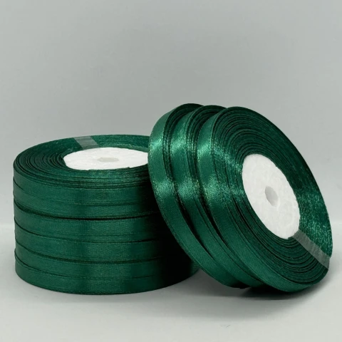 Атласна стрічка 0.6 см (33 м.), 56 ізумруд