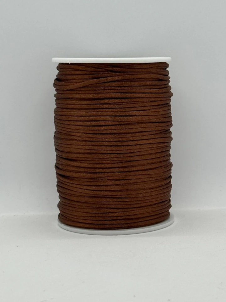 Шнур атласний корсетний 2.3 мм (100 ярдів/91,44 м.), 6 коричневий