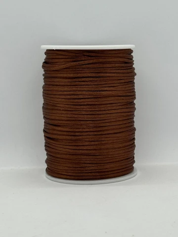 Шнур атласний корсетний 2.3 мм (100 ярдів/91,44 м.), 6 коричневий