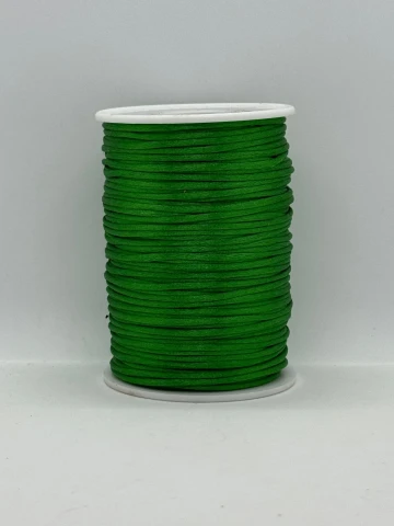 Шнур атласний корсетний 2.3 мм (100 ярдів/91,44 м.), 52 зелений