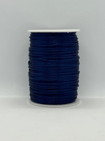 Шнур атласний корсетний 2.3 мм (100 ярдів/91,44 м.), 90 синій шкільний