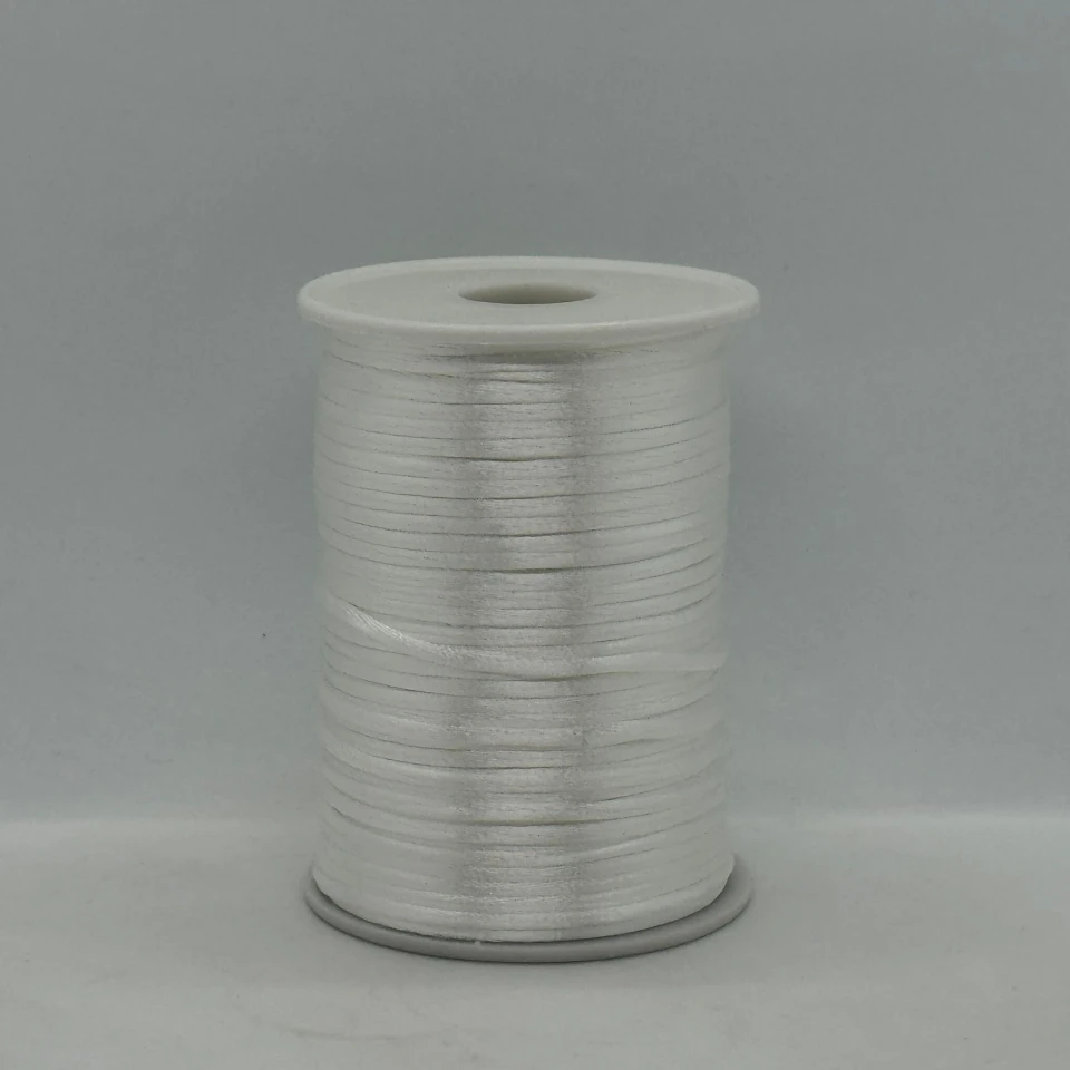 Шнур атласний корсетний 2.3 мм (100 ярдів/91,44 м.), 13 айворі