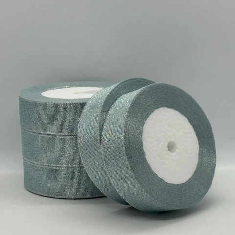 Тасьма парчева 2,5 см (25 ярдів/22,75 м.), 68 світлий блакитний