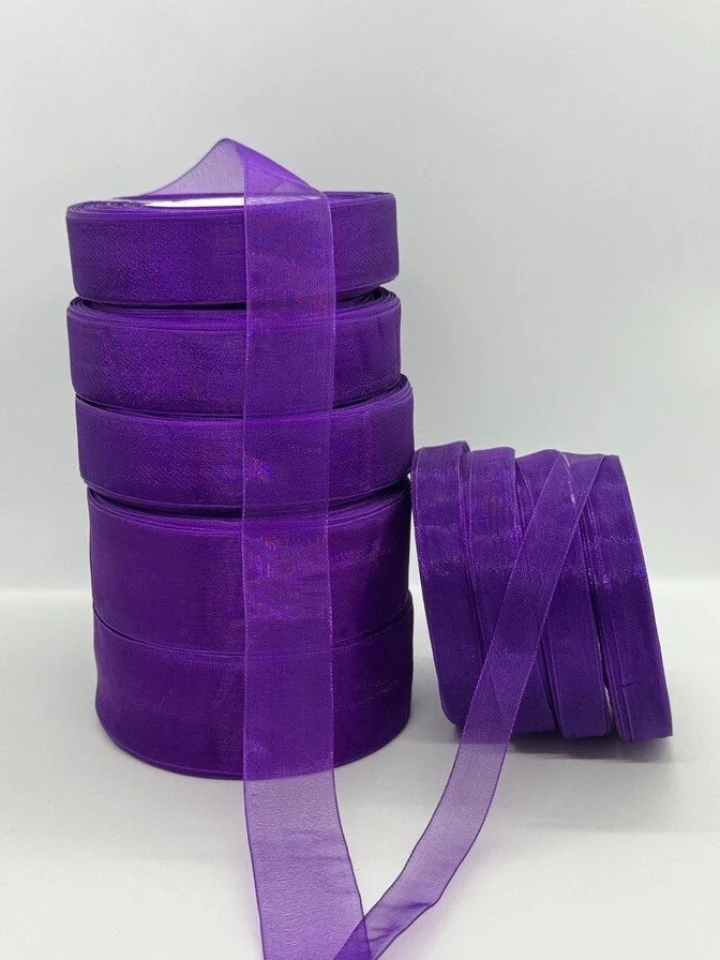 Стрічка органза 2,5 см (45 м.), 1035 фіолетовий