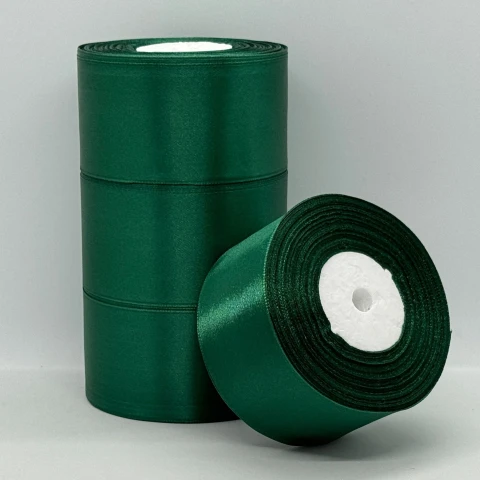 Атласна стрічка 5 см (33 м.), 56 ізумруд