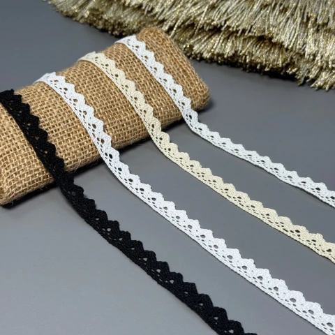 Мереживо макраме "Мереживо гармонії" 1,5 см.(1 м.), білий