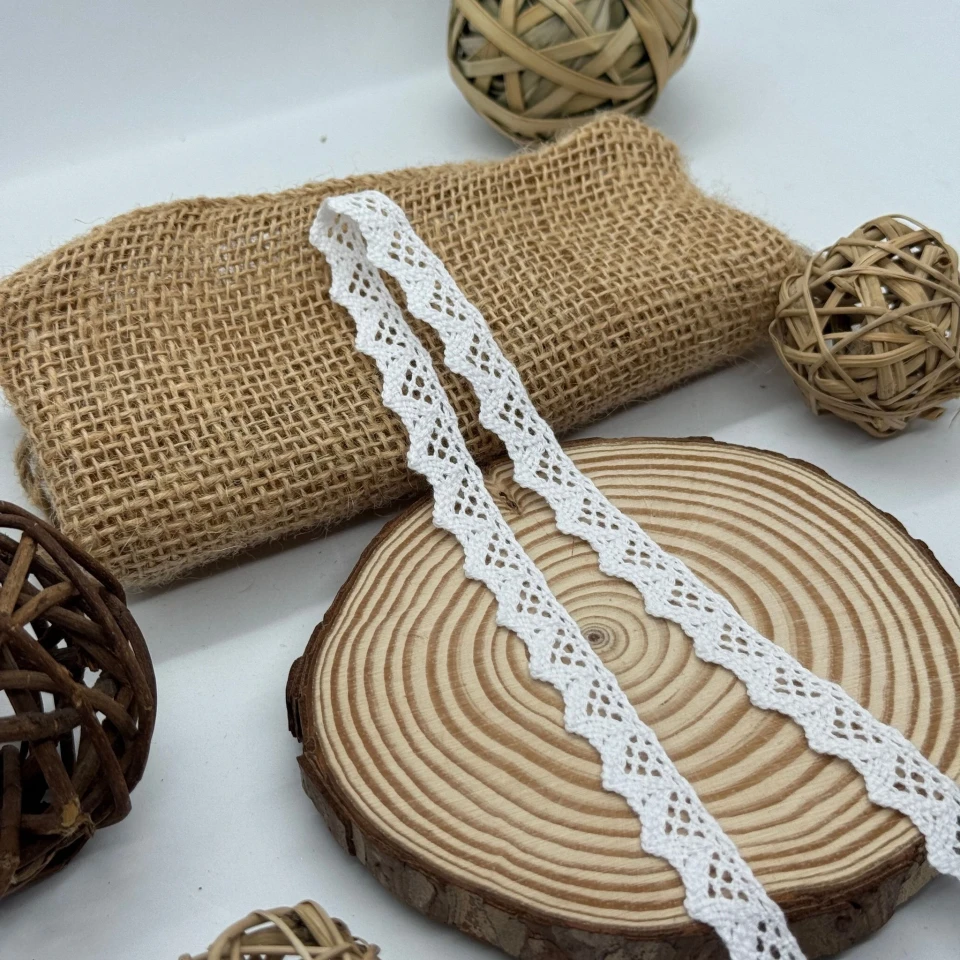Мереживо макраме "Медова тиша" 1 см.(1 м.), білий