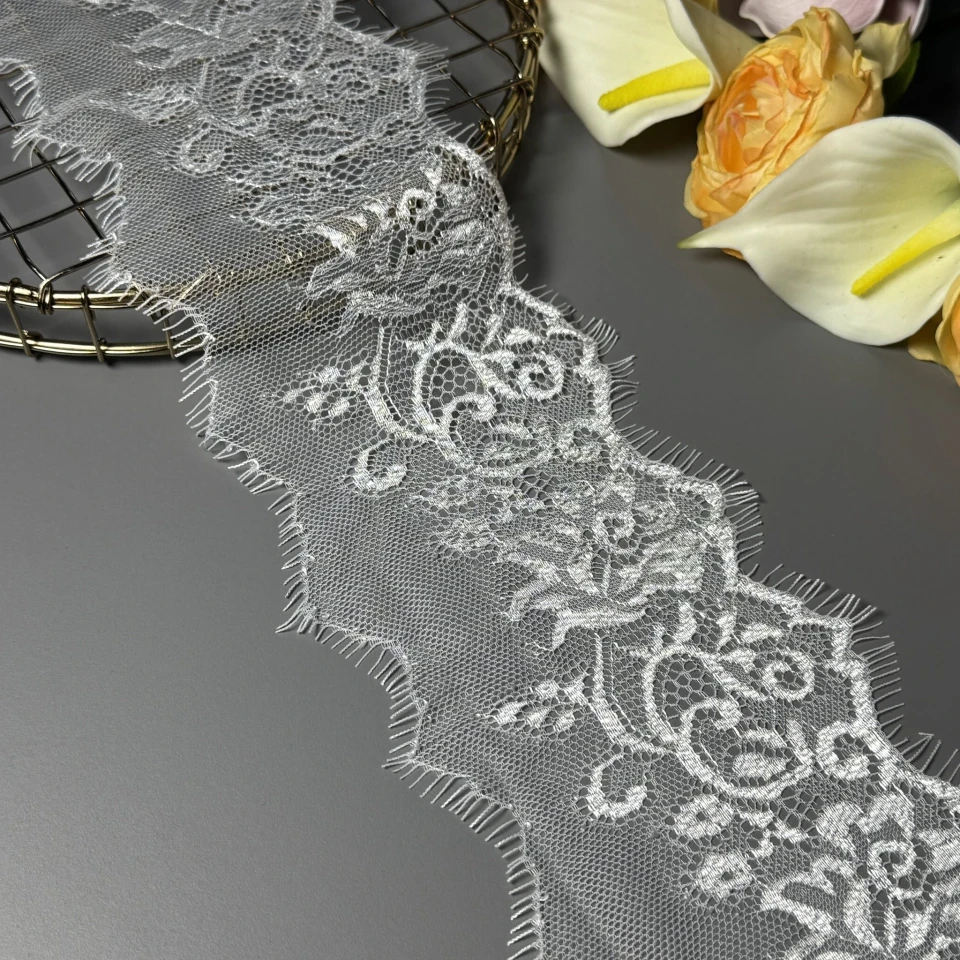 Мереживо французьке «Chérie»11 см. (купон 3 м.), теплий білий