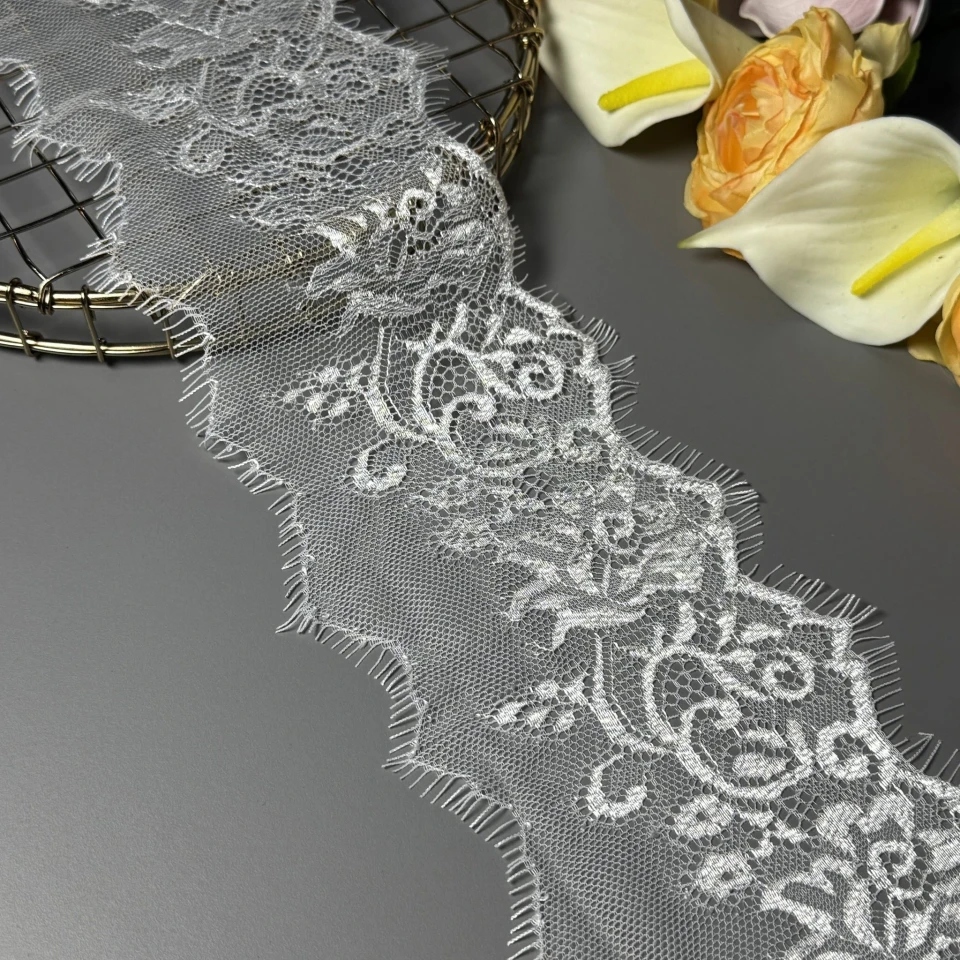 Мереживо французьке «Chérie»11 см. (купон 3 м.), теплий білий