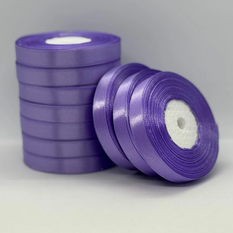 Атласна стрічка 1.2 см (33 м.), 21 сапфіровий