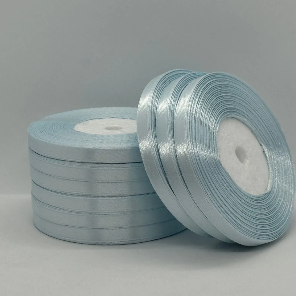 Атласна стрічка 0.6 см (33 м.), 139 сіро блакитний