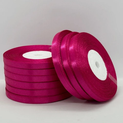 Атласна стрічка 0.6 см (33 м.), 27 малина