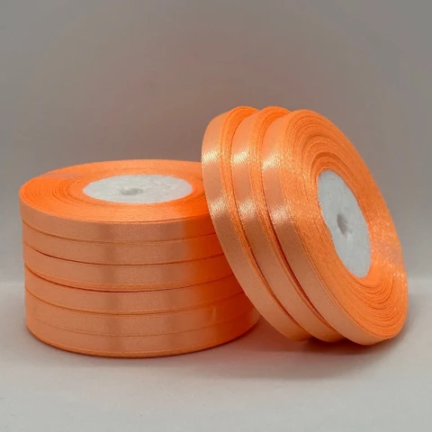 Атласна стрічка 0.6 см (33 м.), 88 персиковий