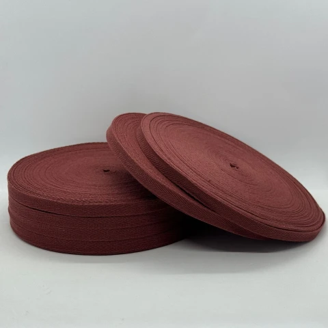 Кіперна стрічка 1 см (40м.), 2374 світлий бордовий