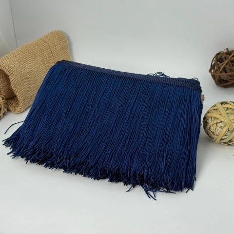 Бахрома танцювальна локшина «Серце танцю» 15 см (9 метрів), 38 темний синій