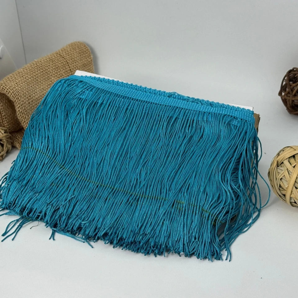 Бахрома танцювальна локшина «Серце танцю» 15 см (9 метрів), 20 бірюза