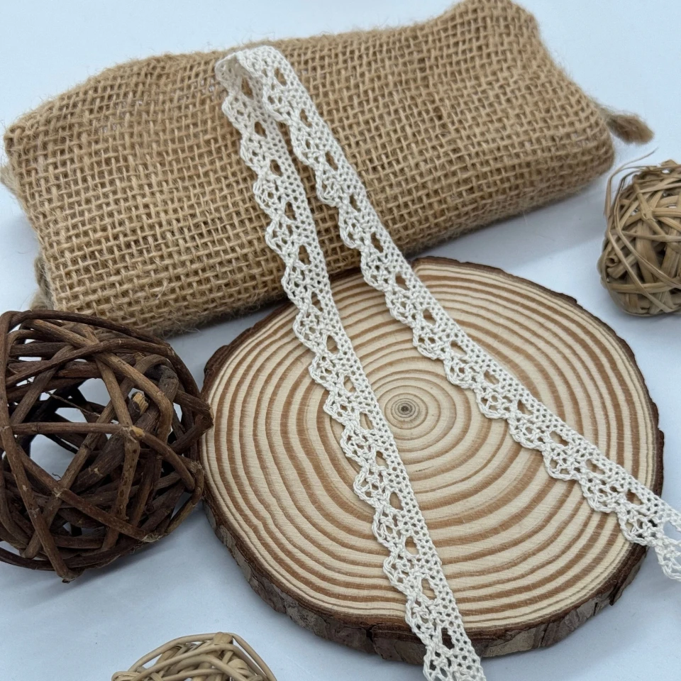 Мереживо макраме "Легкість весни" 1см. (1 м.), бежевий