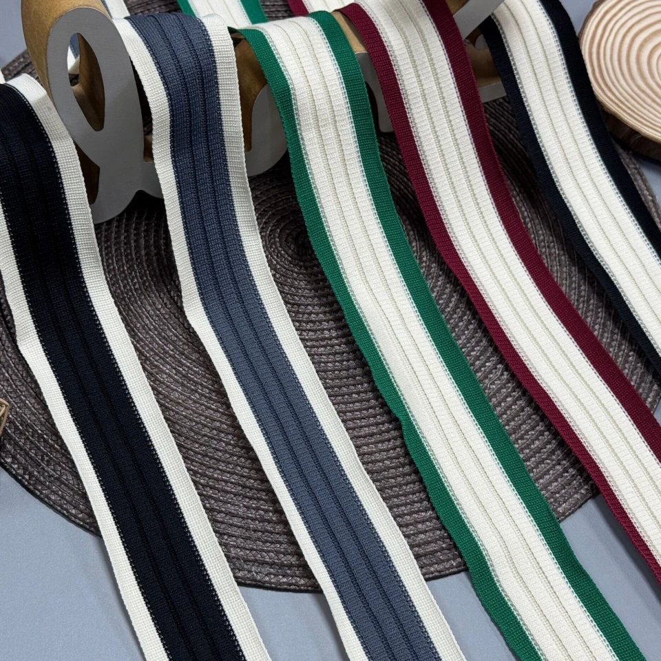 Трикотажний лампас Елегант 4 см (1 м), C:1 сірий