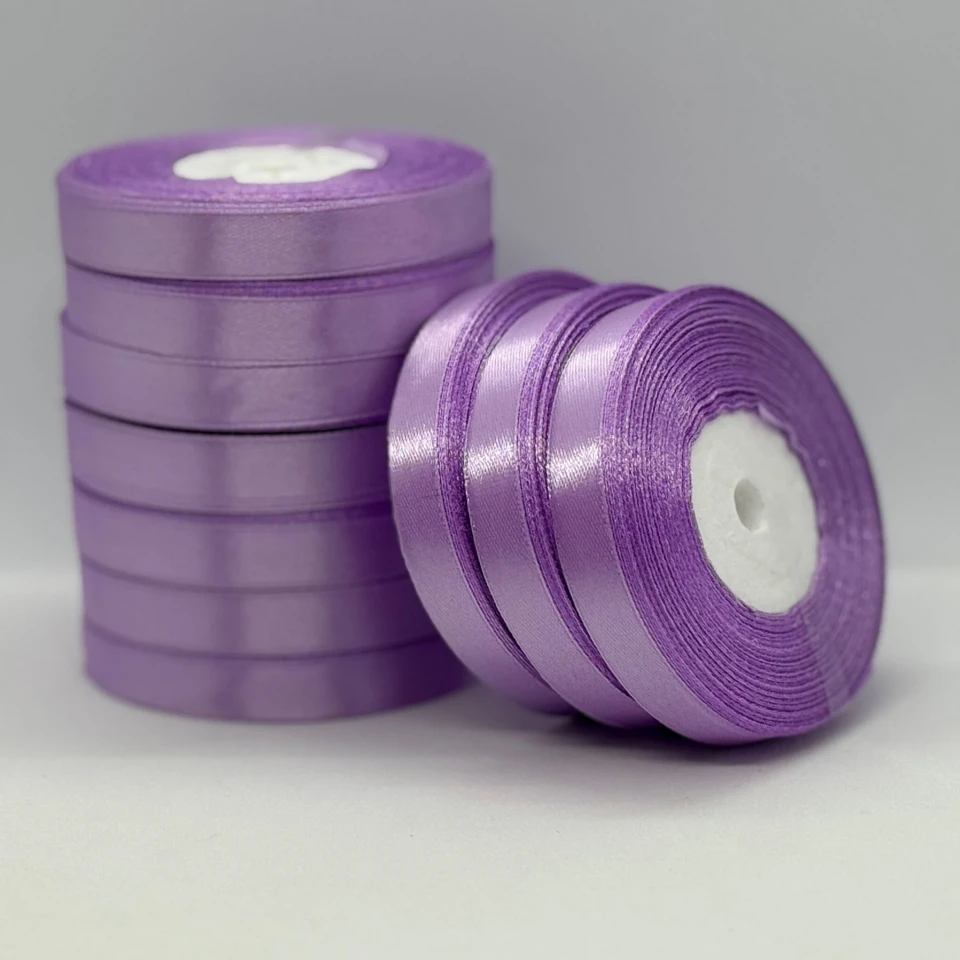 Атласна стрічка 1.2 см (33 м.), 45 фіолетовий