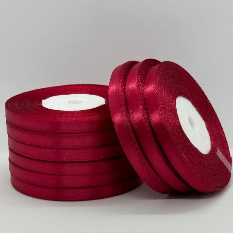 Атласна стрічка 0.6 см (33 м.), 166 стигла вишня