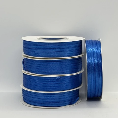 Атласна стрічка 0.3 см (91 м.), 40 синій