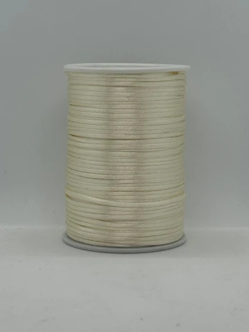 Шнур атласний корсетний 2.3 мм (100 ярдів/91,44 м.), 14 світлий молочний