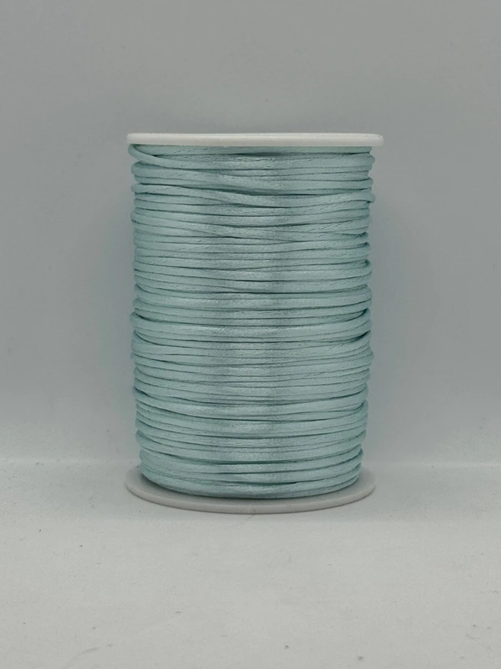 Шнур атласний корсетний 2.3 мм (100 ярдів/91,44 м.), 39 світлий небесний