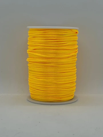 Шнур атласний корсетний 2.3 мм (100 ярдів/91,44 м.), 56 жовтий
