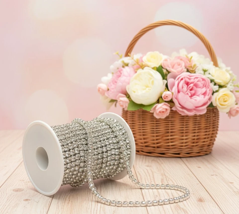 Цепі камні ss 18 4.2 мм (10 ярдів), срібло