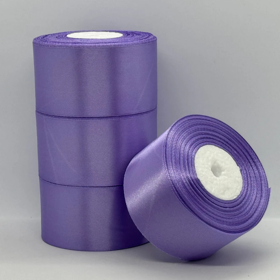 Атласна стрічка 5 см (33 м.), 21 сапфіровий