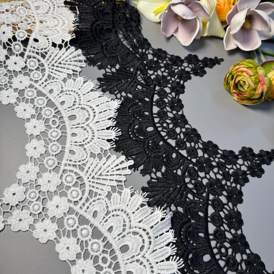 Мереживо поліестер ВВ"Мереживна фантазія" 23 см.(1 м.), білий